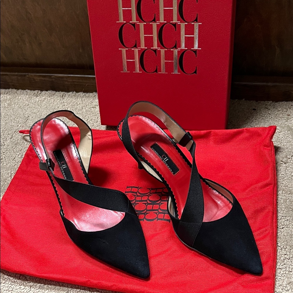 Carolina Herrera Elegant Black and Red
